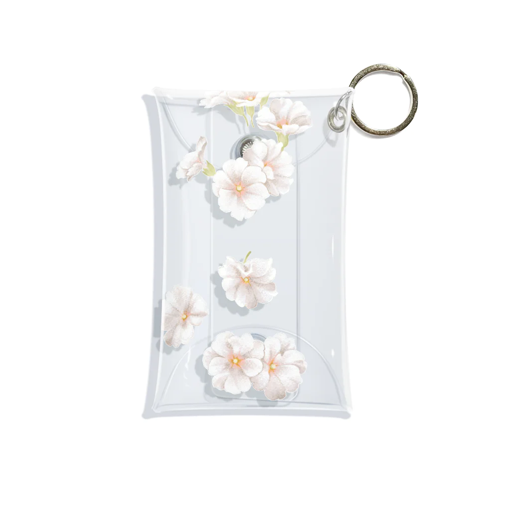 Neo_louloudi(ネオルルディ)のwhite flower Mini Clear Multipurpose Case