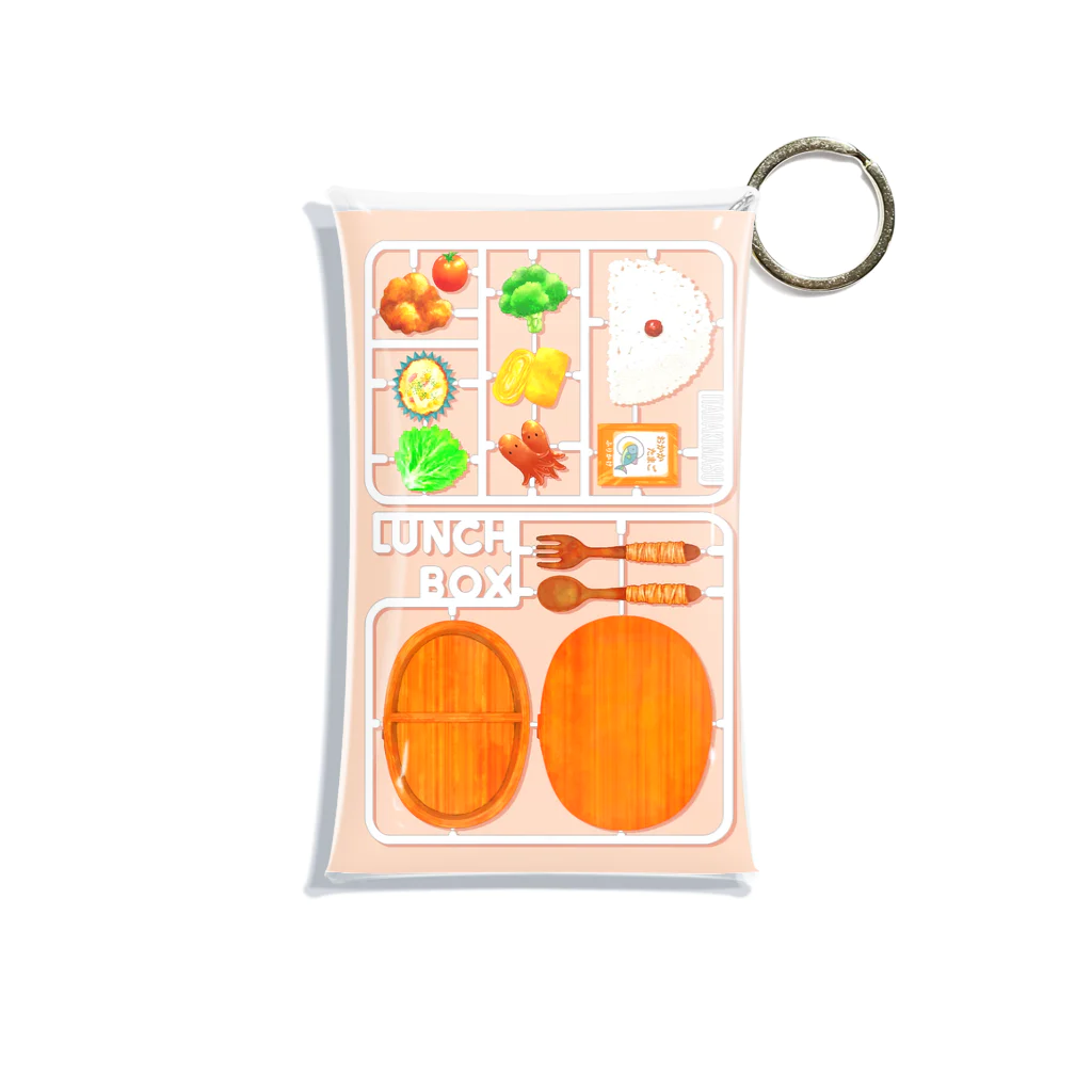 すねこすりのお弁当製作キット Mini Clear Multipurpose Case