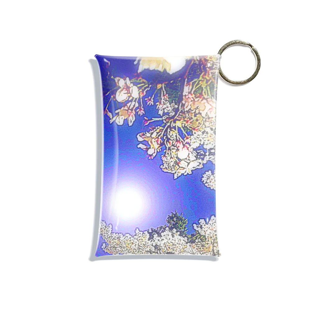 マロマロの桜と月 Mini Clear Multipurpose Case