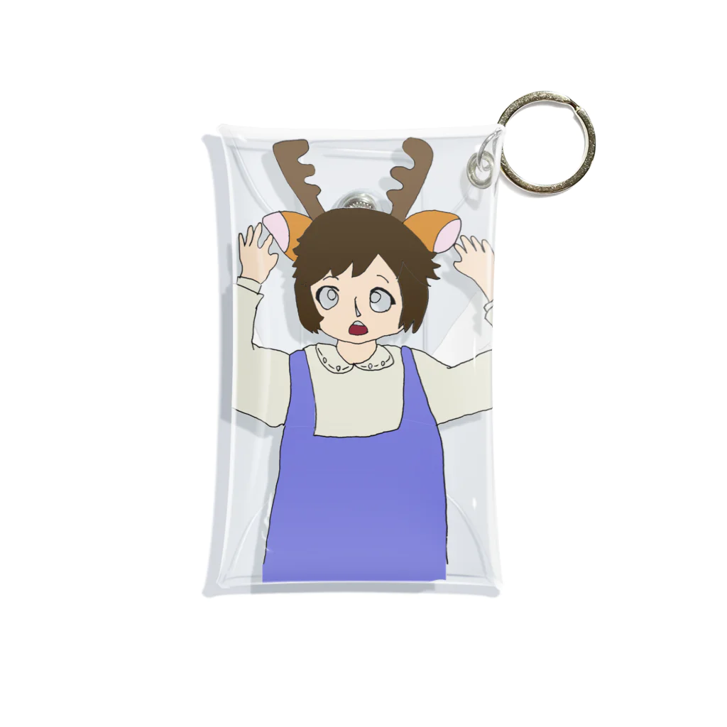 ユニコの奈良が好き過ぎて鹿になったちゃん Mini Clear Multipurpose Case