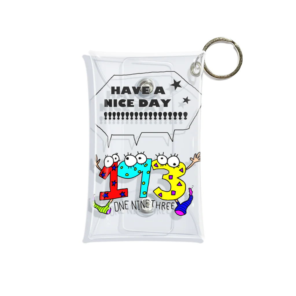 ONE NINE THREE(ワンナインスリー)の193トリオ｢HAVE A NICE DAY!!!｣ Mini Clear Multipurpose Case