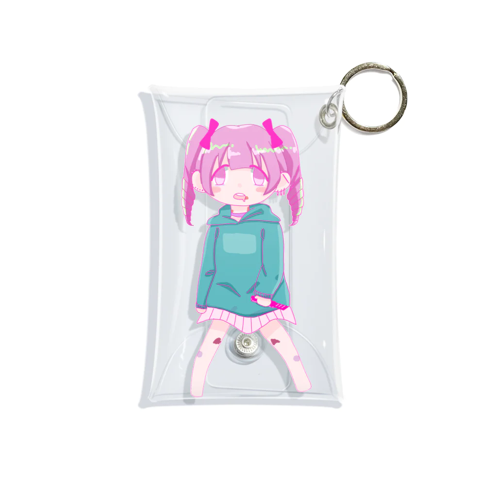 流れ星のめん子ちゃん Mini Clear Multipurpose Case