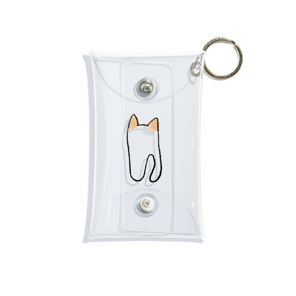 へいたしゅんのうしろのねこちゃん Mini Clear Multipurpose Case