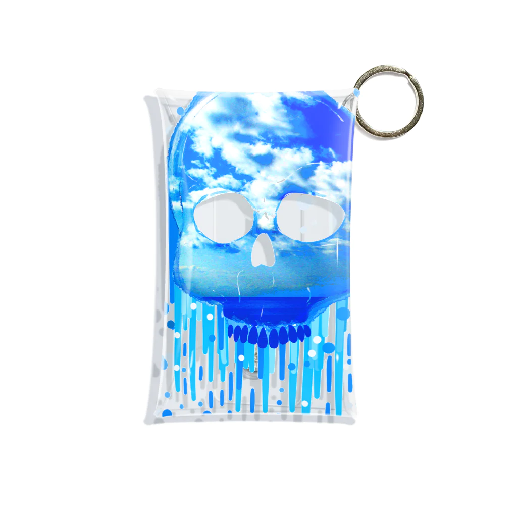 chicodeza by suzuriの空溶け髑髏 Mini Clear Multipurpose Case