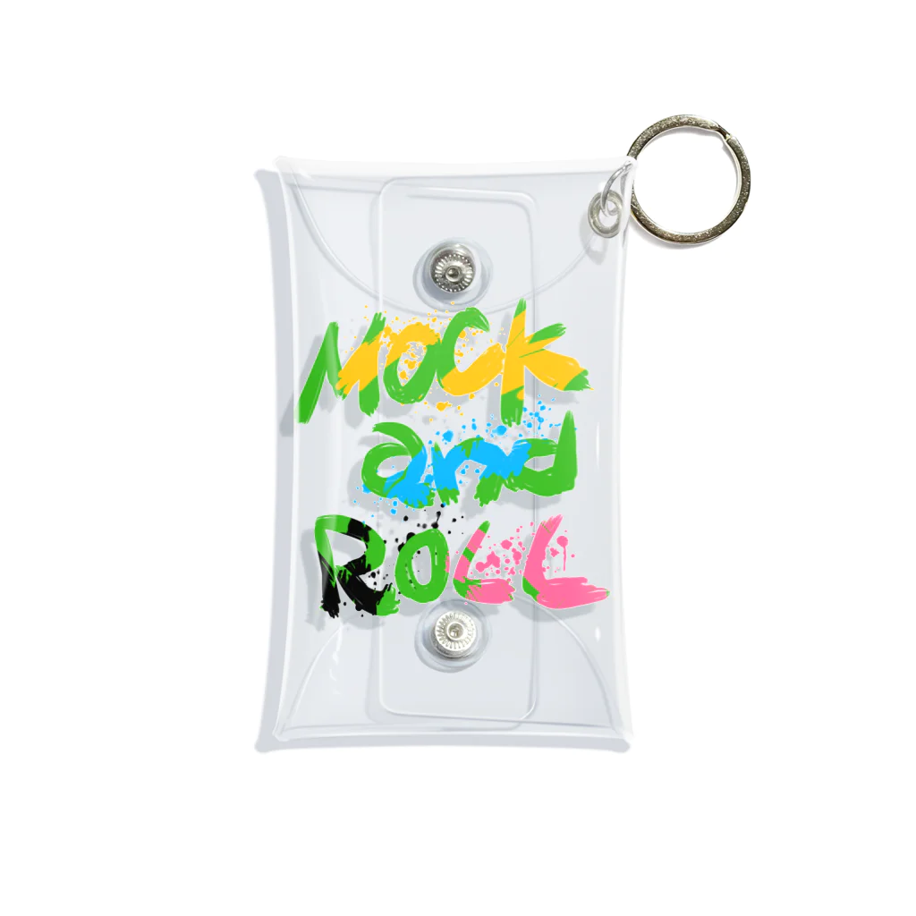 Mock’n RollのMOCK and ROLL 手書きロゴ Mini Clear Multipurpose Case