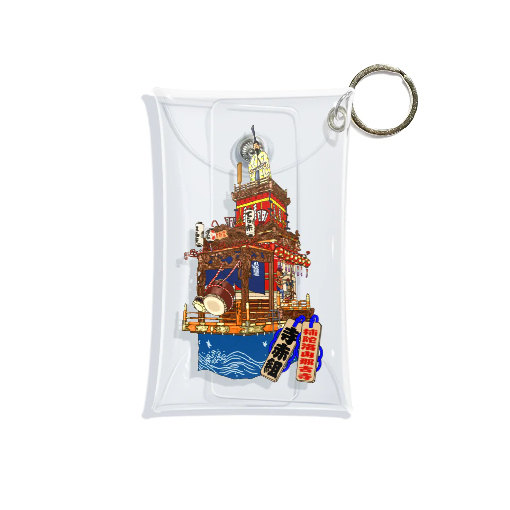 けい房の寺赤組山車Goods Mini Clear Multipurpose Case