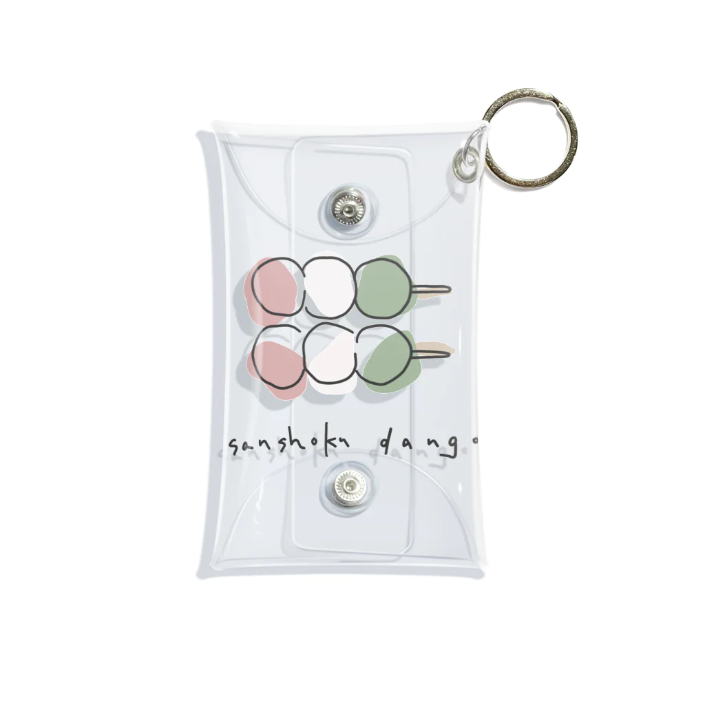 m__plantのsanshoku dango Mini Clear Multipurpose Case