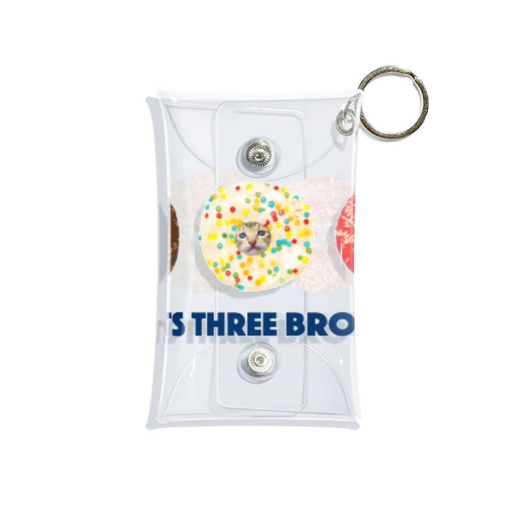 おやびん(下僕)のdonuts three brothers Mini Clear Multipurpose Case