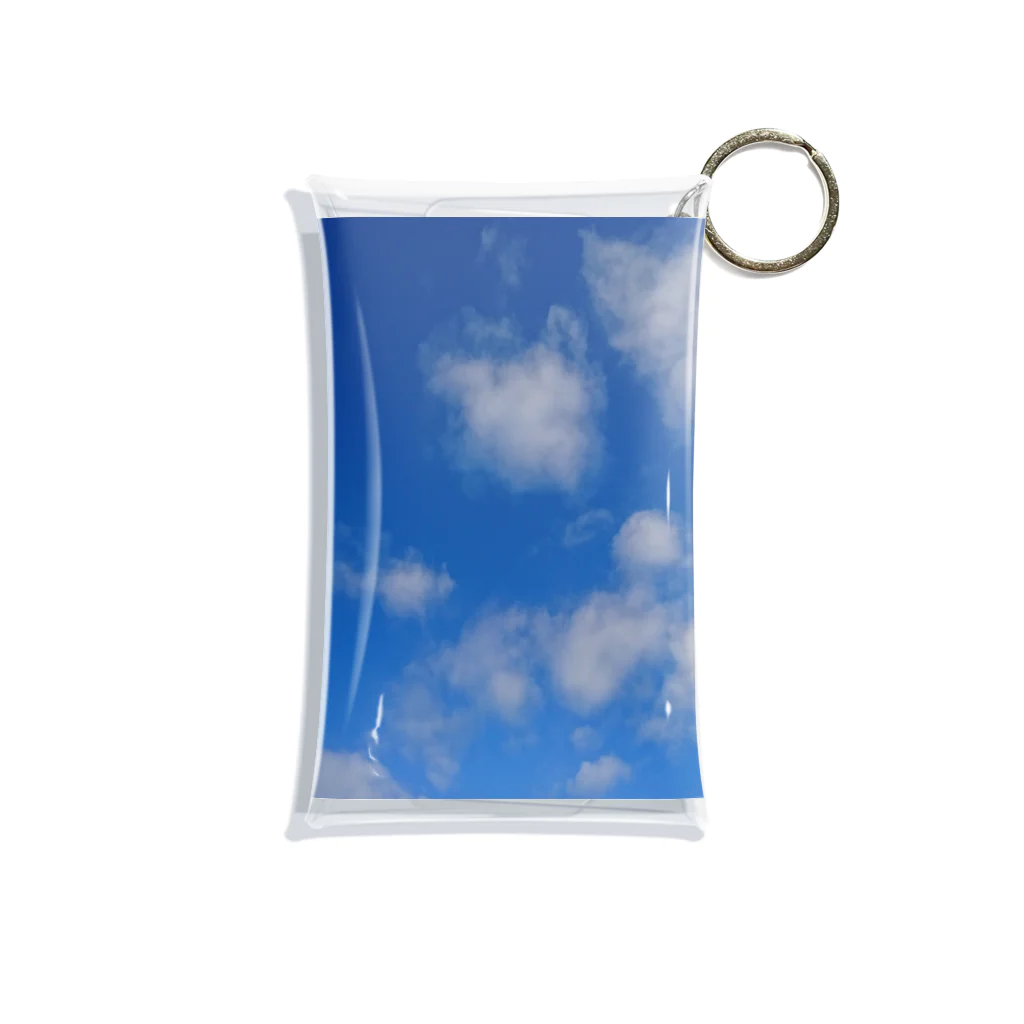 裡ノ巣雑貨店の9月18日の空 Mini Clear Multipurpose Case