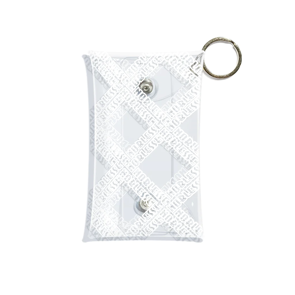 NOBLESSEのNOBLESSEロゴ（white） Mini Clear Multipurpose Case