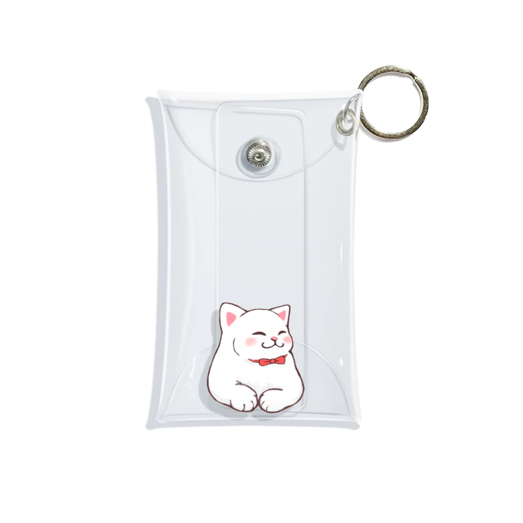 ふわにゃんshopのごきげんにゃんこ Mini Clear Multipurpose Case