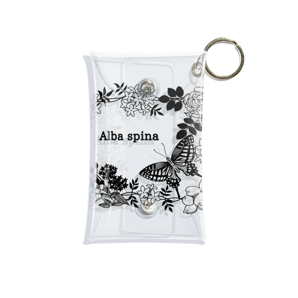 Alba spinaのボタニカル-バタフライ Mini Clear Multipurpose Case