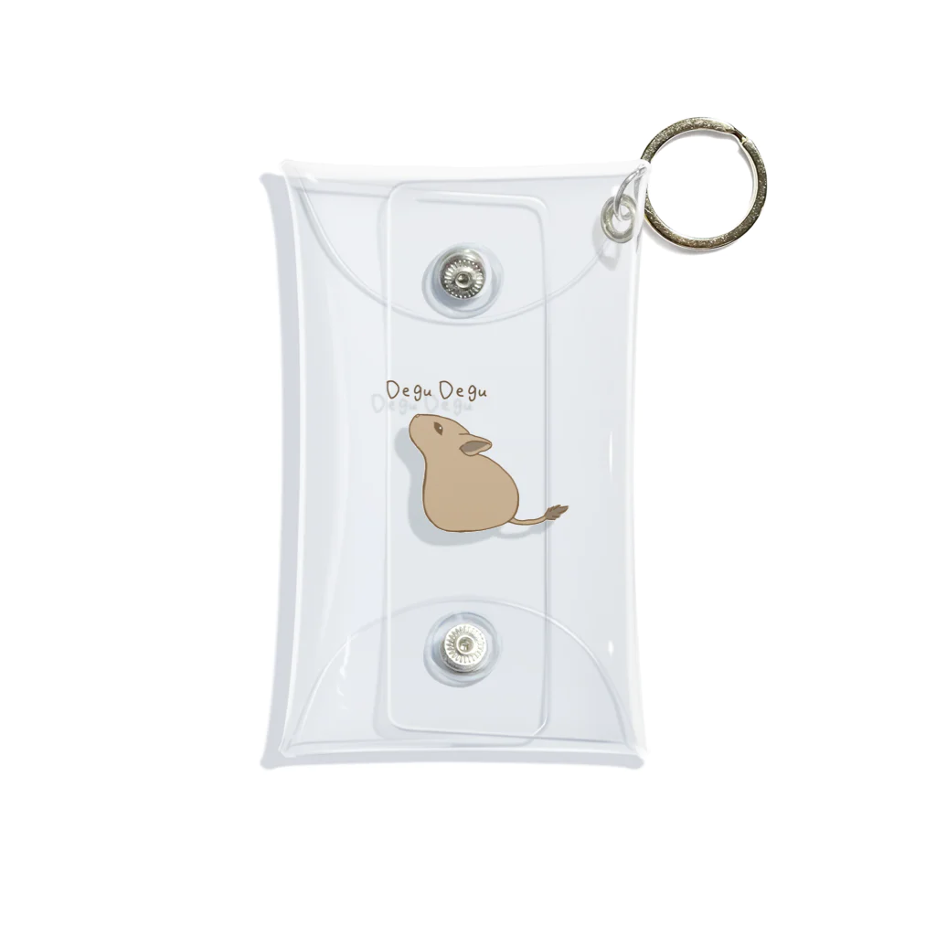 ゆるいいきものたちのDEGU_DEGU Mini Clear Multipurpose Case