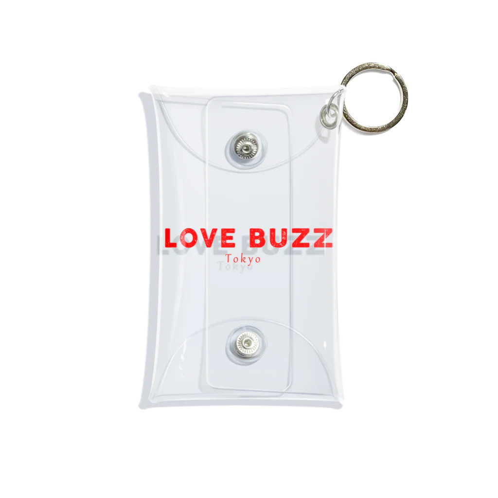 LOVEBUZZのLOVEBUZZ logo RED ミニクリアマルチケース