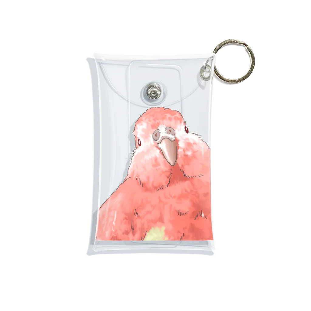 アキクサインコのチャムのアキクサインコのチャム（首かしげ） Mini Clear Multipurpose Case