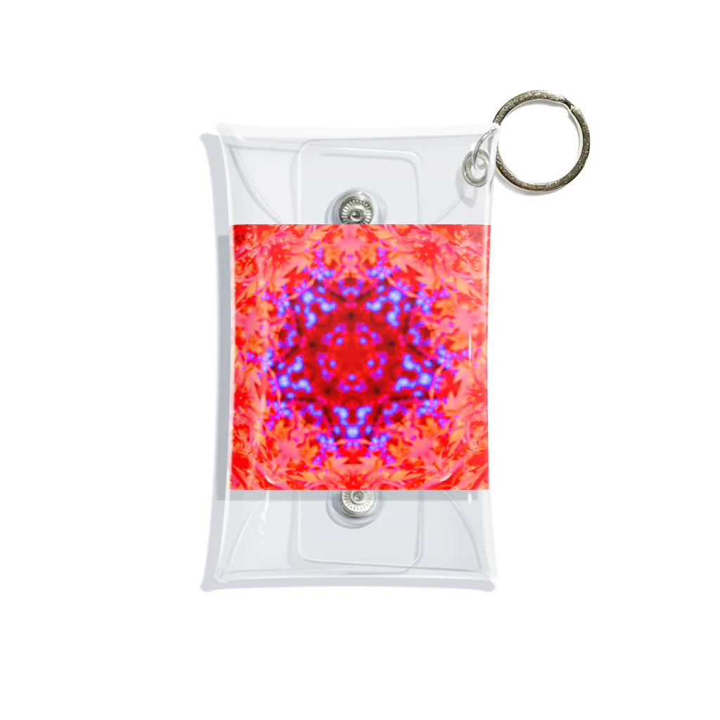 Flower kaleidoscopeの紅葉万華鏡 Mini Clear Multipurpose Case