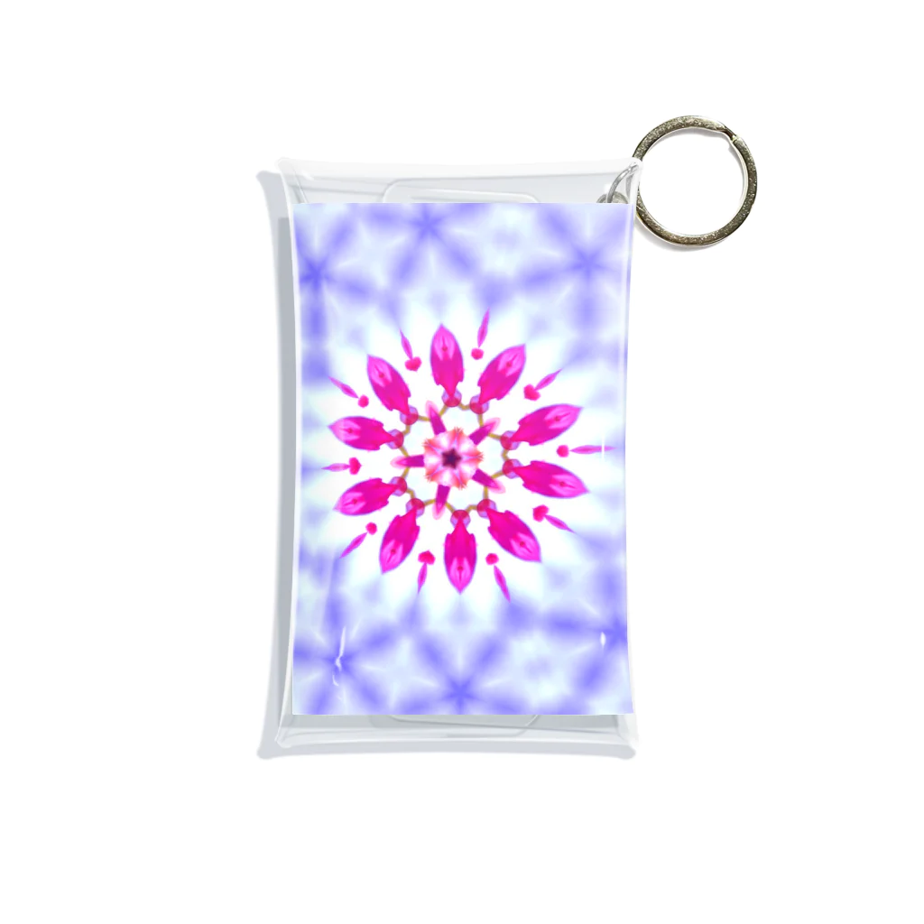 Flower kaleidoscopeの桜の万華鏡 Mini Clear Multipurpose Case