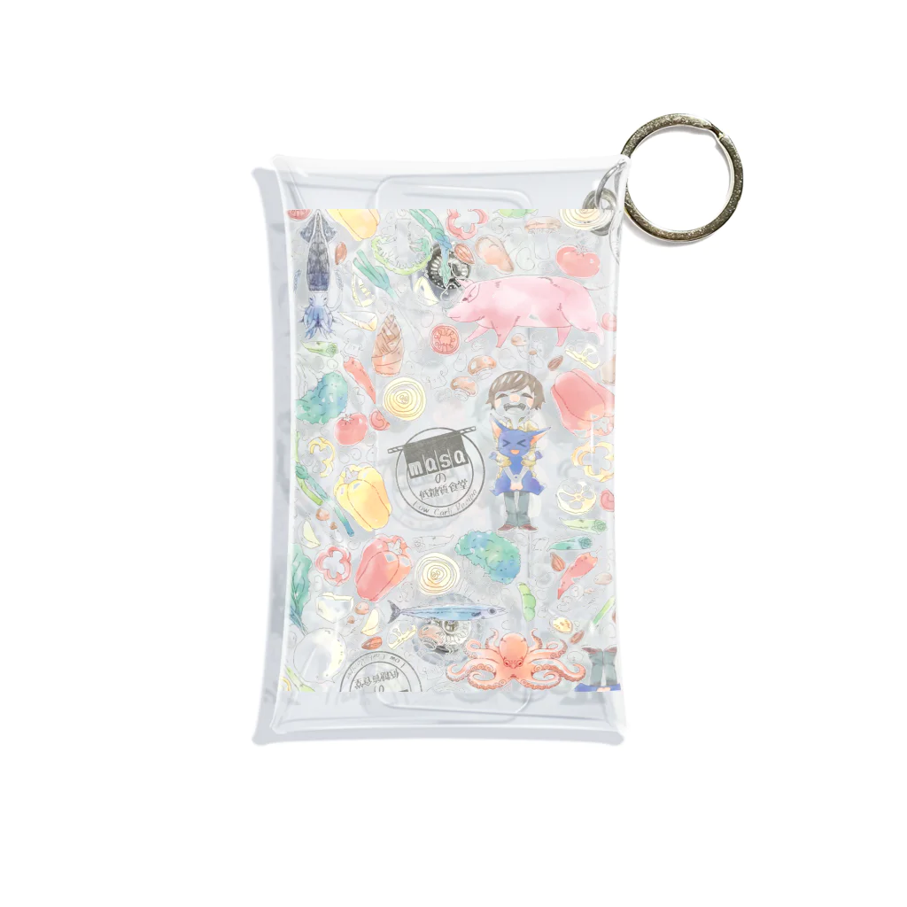 低糖質食堂 / masa✩のるるちゃんグッズ Mini Clear Multipurpose Case