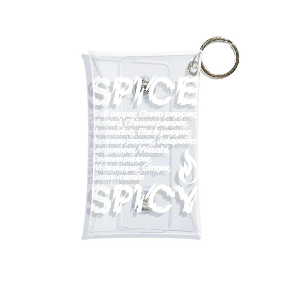 LONESOME TYPE ススのSPICE SPICY（White） Mini Clear Multipurpose Case