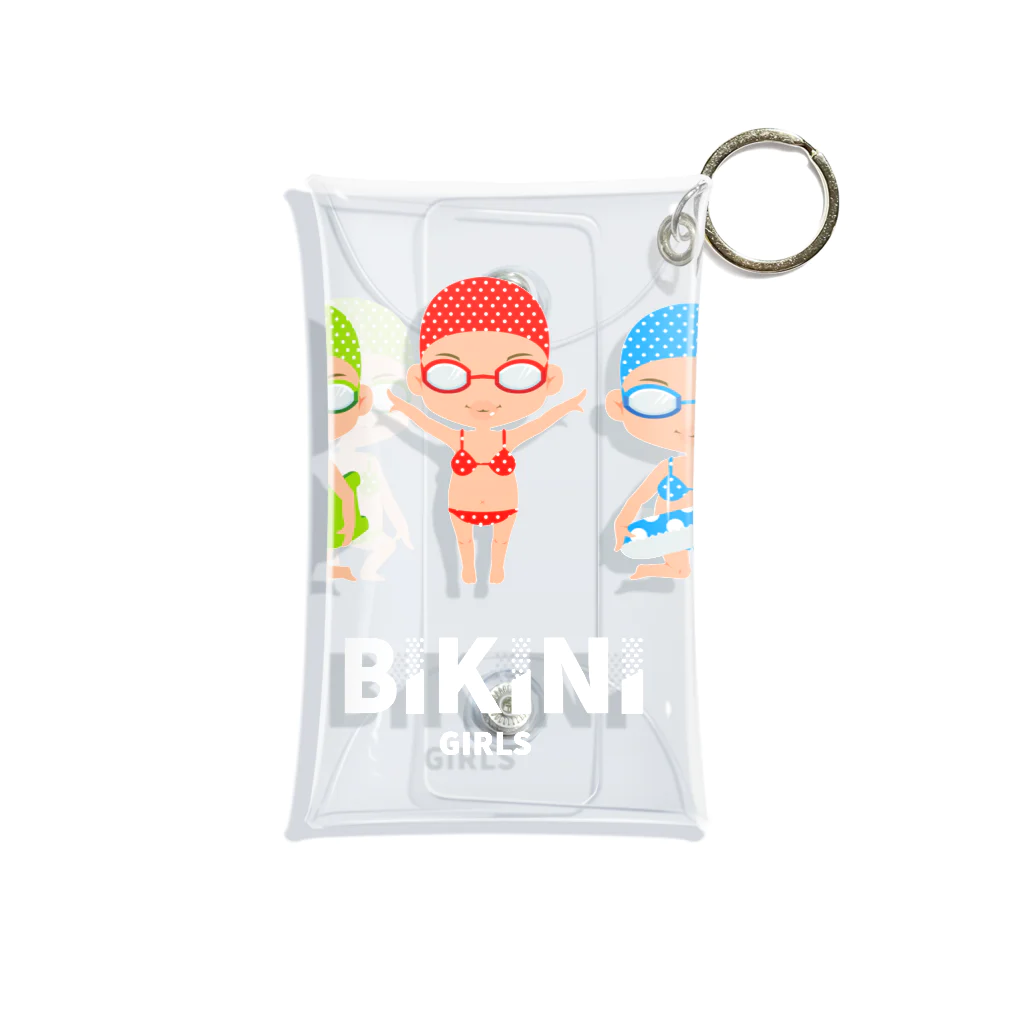 8anna storeのBIKINI GIRLS／ビキニガールズ 白文字バージョン Mini Clear Multipurpose Case