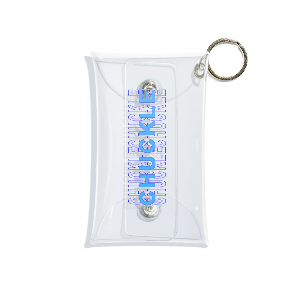 CHUCKLE  の青ロゴ Mini Clear Multipurpose Case