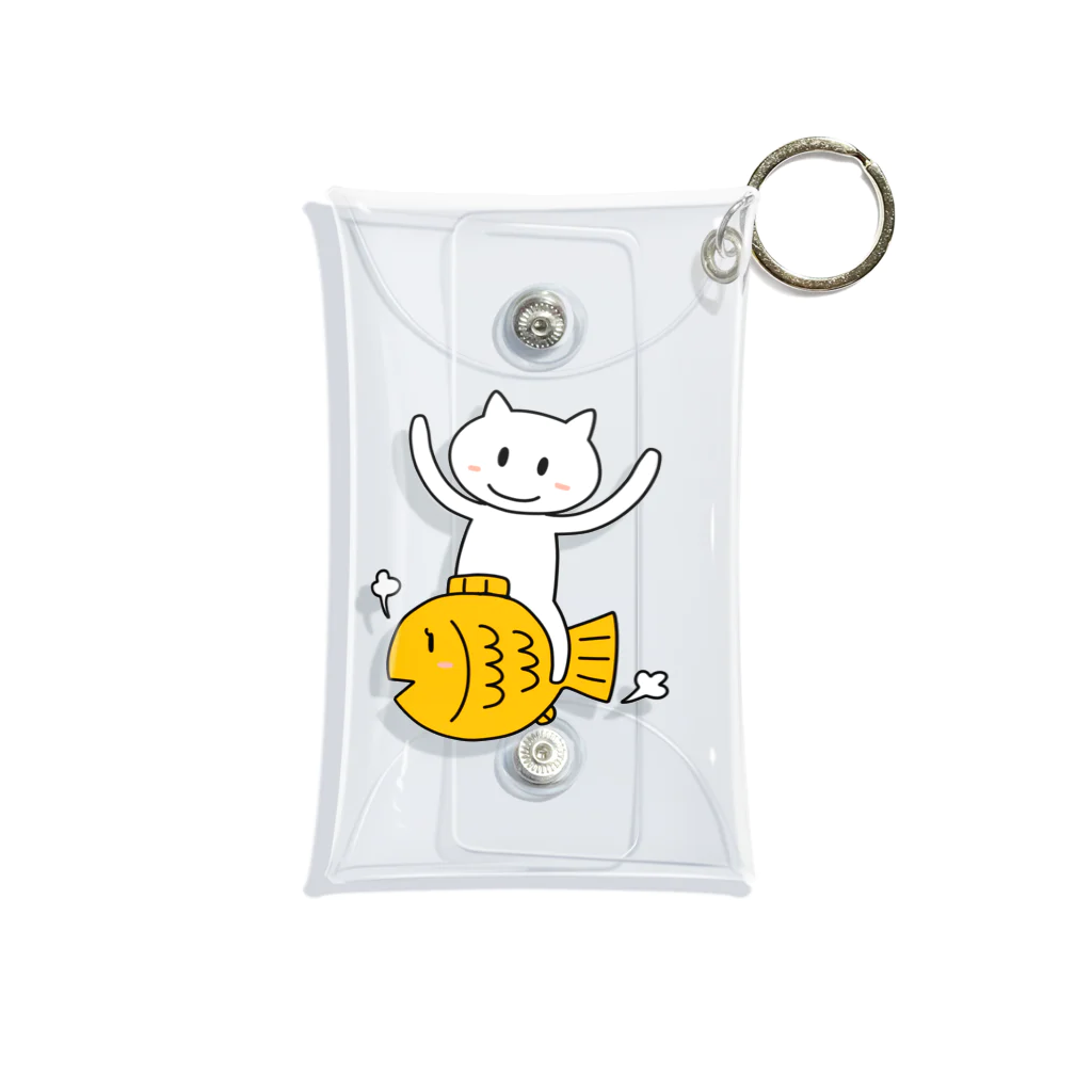 そらグリーンのお店のたいねこくん Mini Clear Multipurpose Case