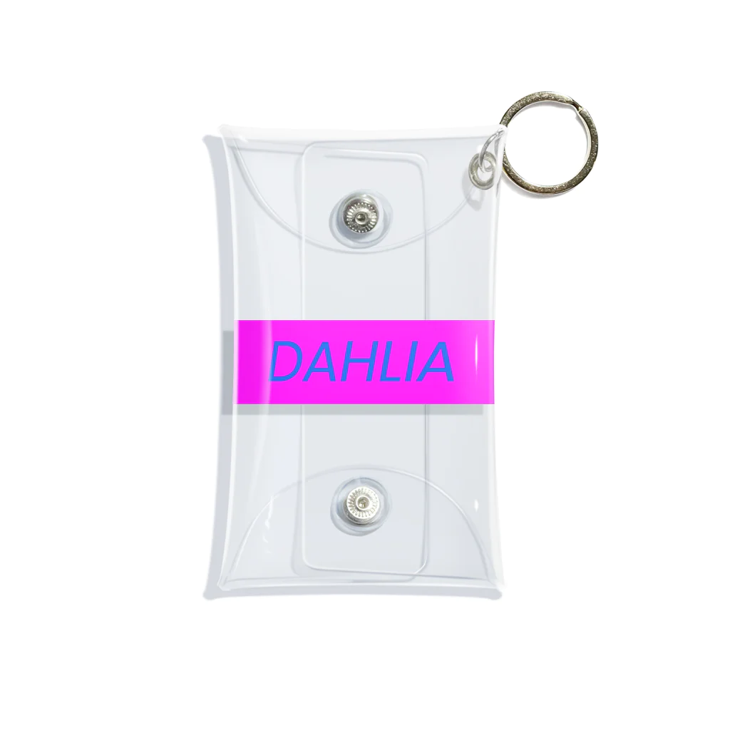 DAHLIAのDAHLIA LOGO PINK&BLUE ミニクリアマルチケース