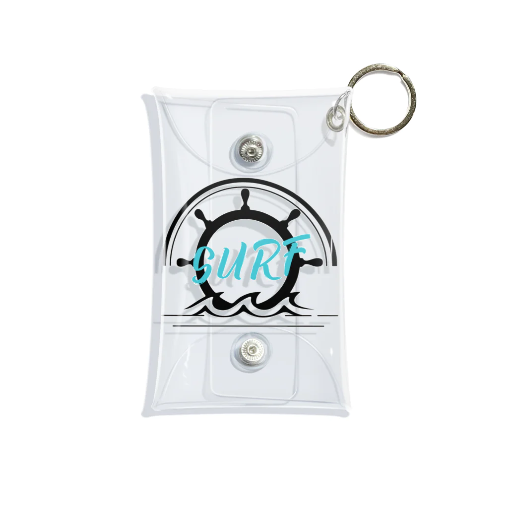 Ki Ra ku NiのSURF Logo Mini Clear Multipurpose Case