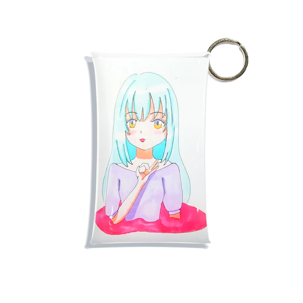 鈴_rin_のOKちゃん Mini Clear Multipurpose Case