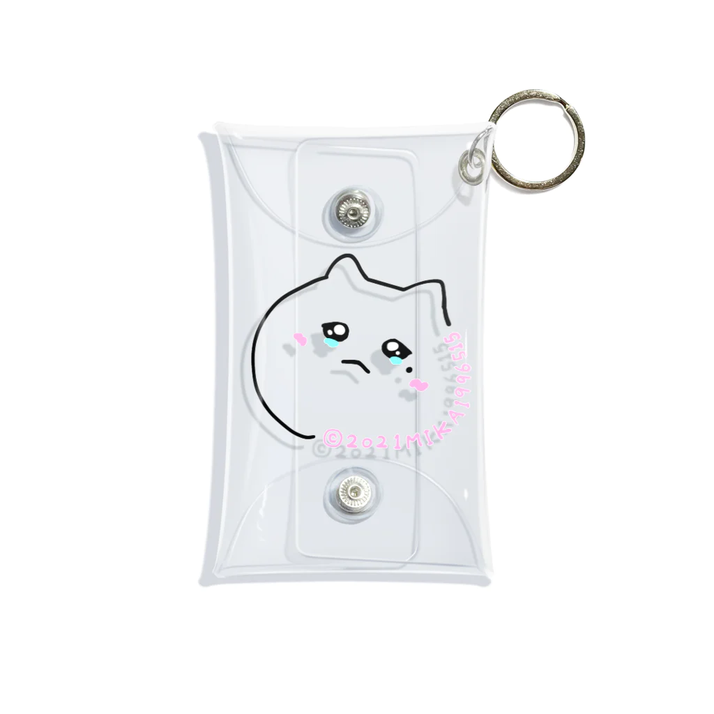 みかのねこ泣き Mini Clear Multipurpose Case