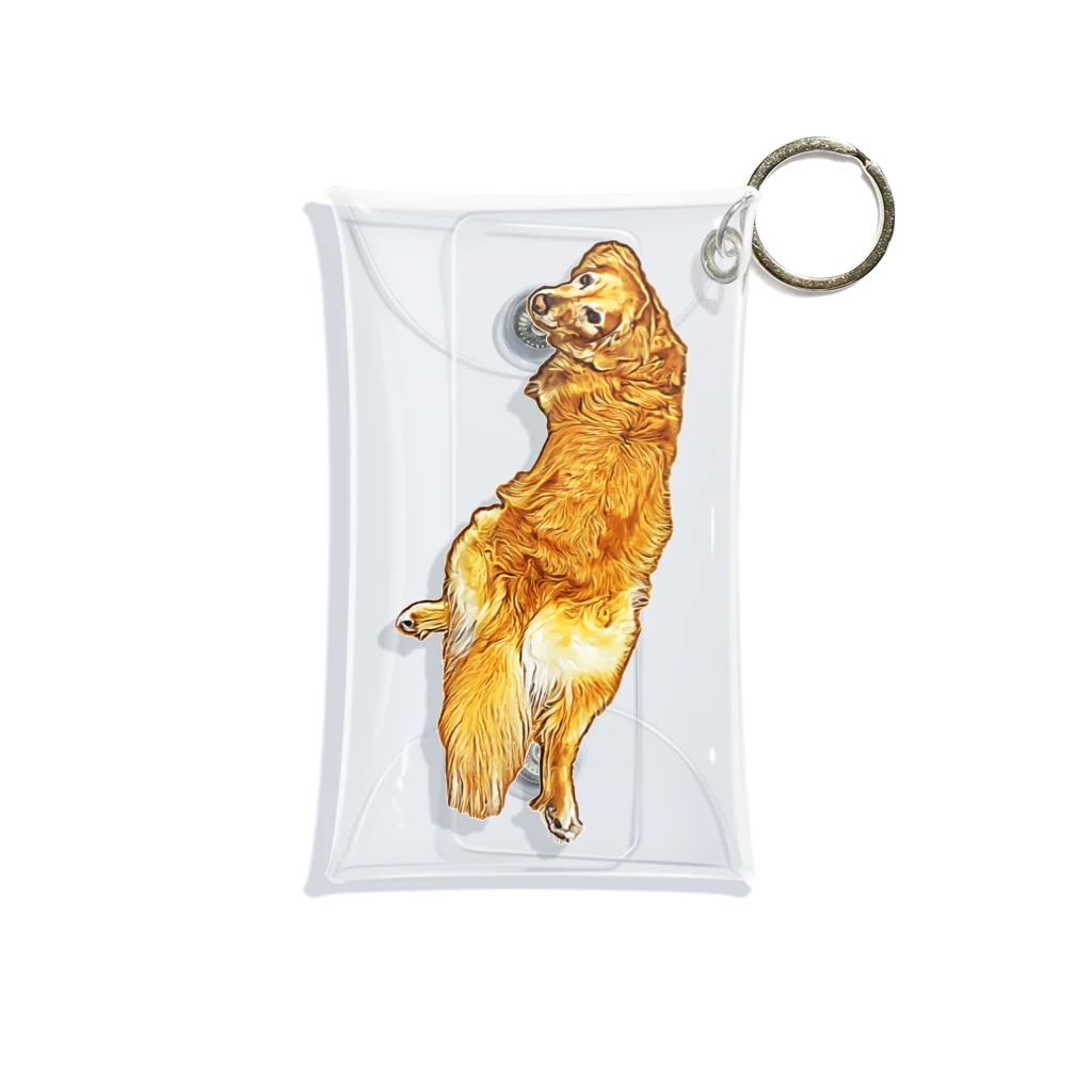 flatcoatedretrieverのgolden retriever Mini Clear Multipurpose Case