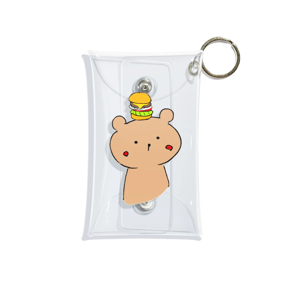 片耳難聴 taboooooのかたみみクマのくーま Mini Clear Multipurpose Case