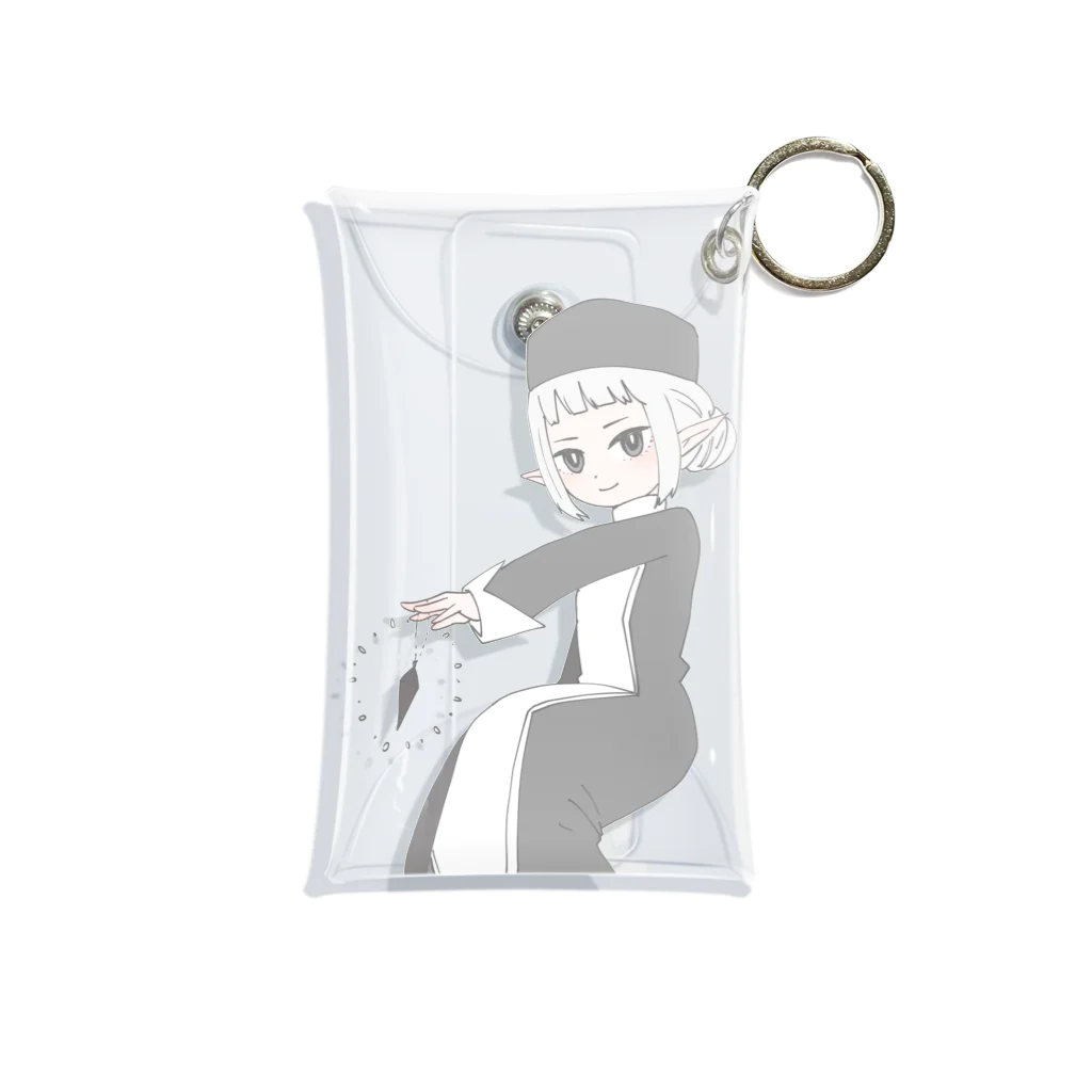 もかふしぎ🐰のモリオンの擬人化 Mini Clear Multipurpose Case