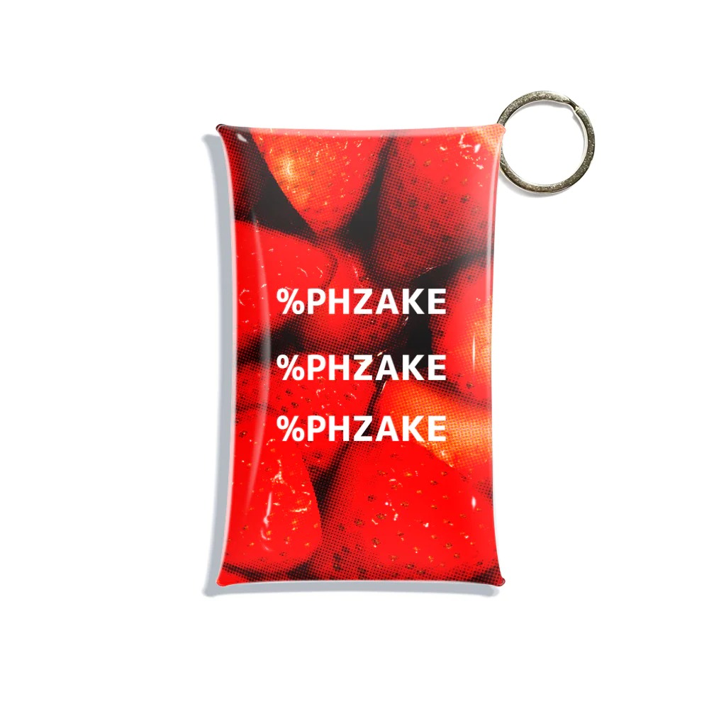 %PHZAKEのPHZAKE(ふざけ) / ストロベリー Mini Clear Multipurpose Case