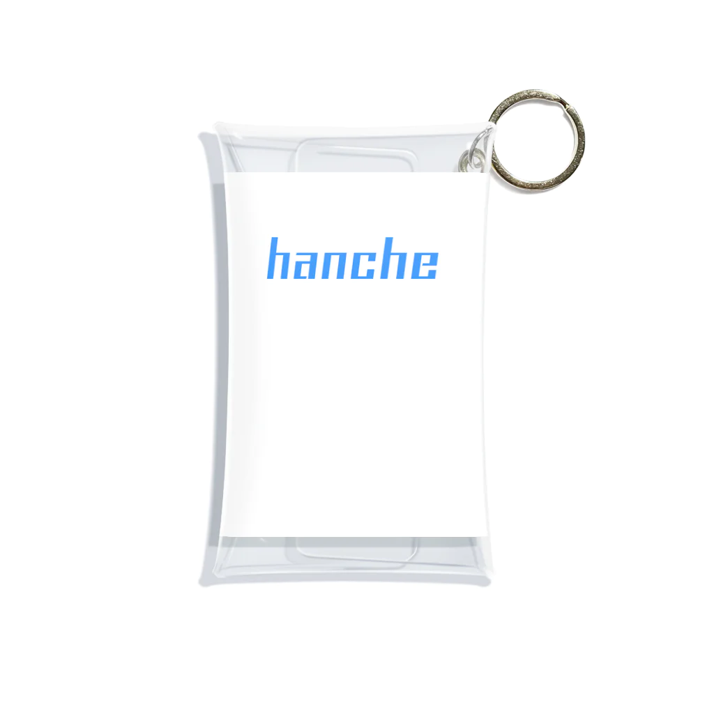 hanche -アンシュ-のhancheカクカクロゴ入りグッズ 미니 투명 동전 지갑