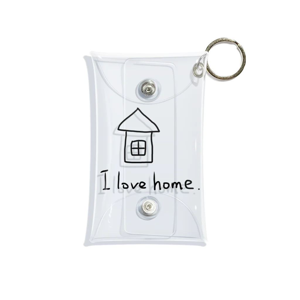 シンプル屋さんのI love home． Mini Clear Multipurpose Case