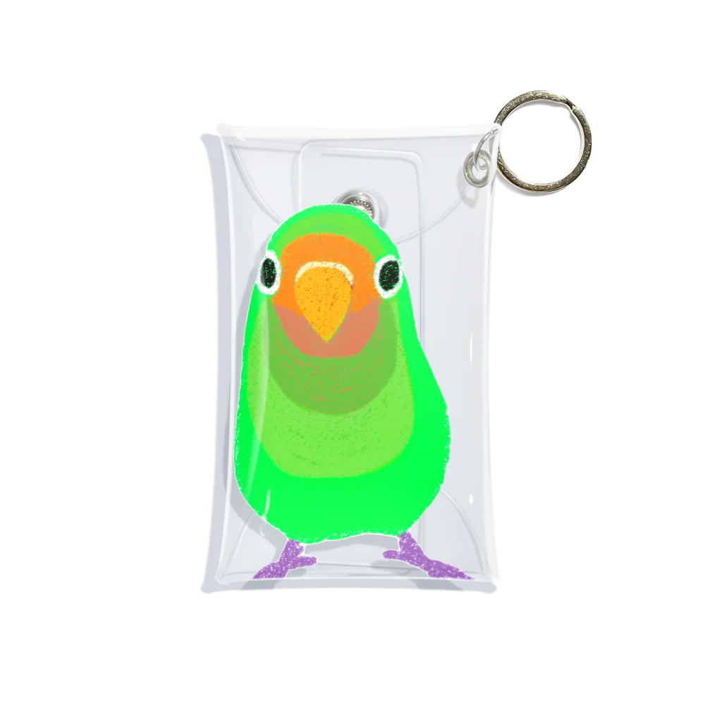 鳥の巣のヤエザクラインコのメロン君 Mini Clear Multipurpose Case