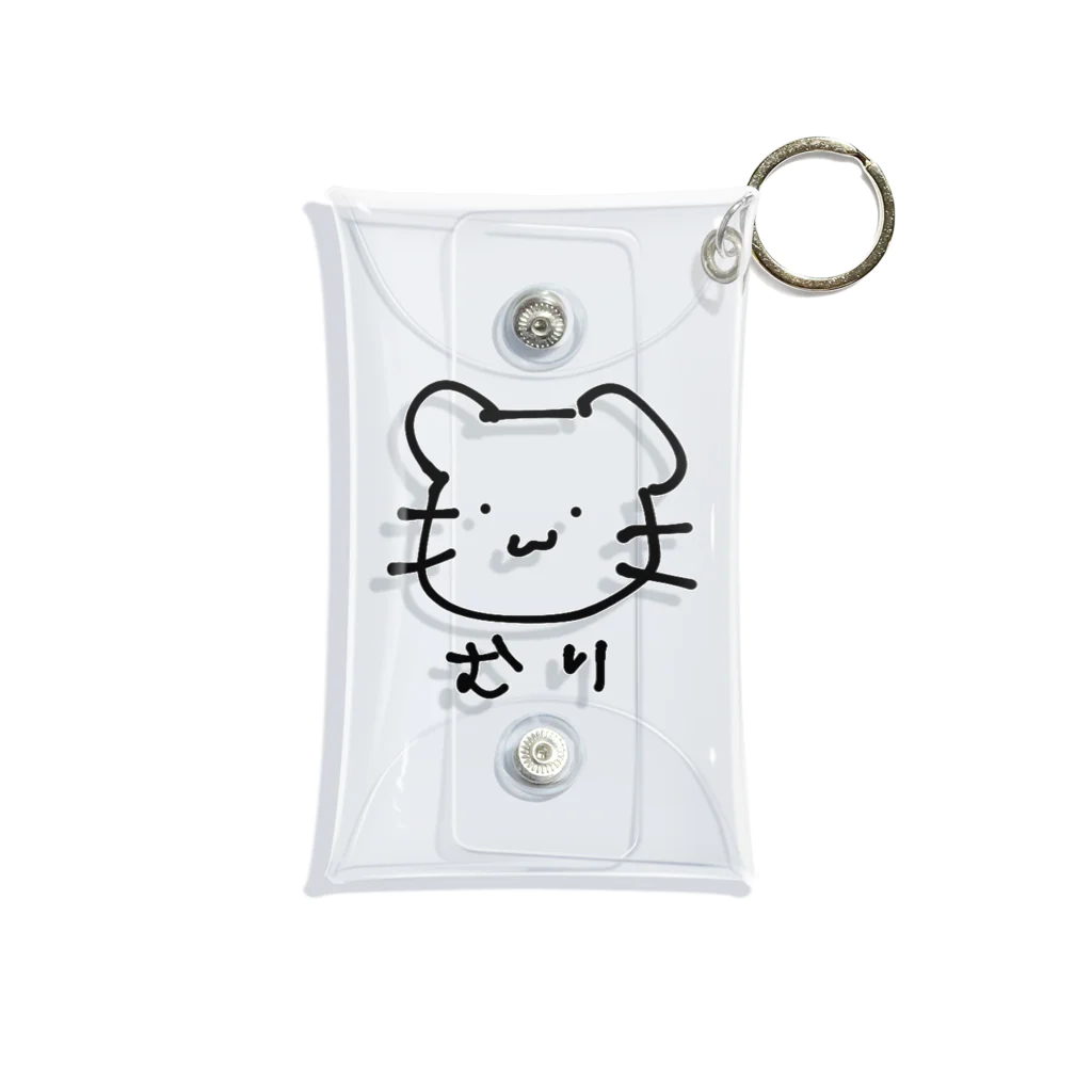 無気力にゃんのねこねこ無気力 Mini Clear Multipurpose Case