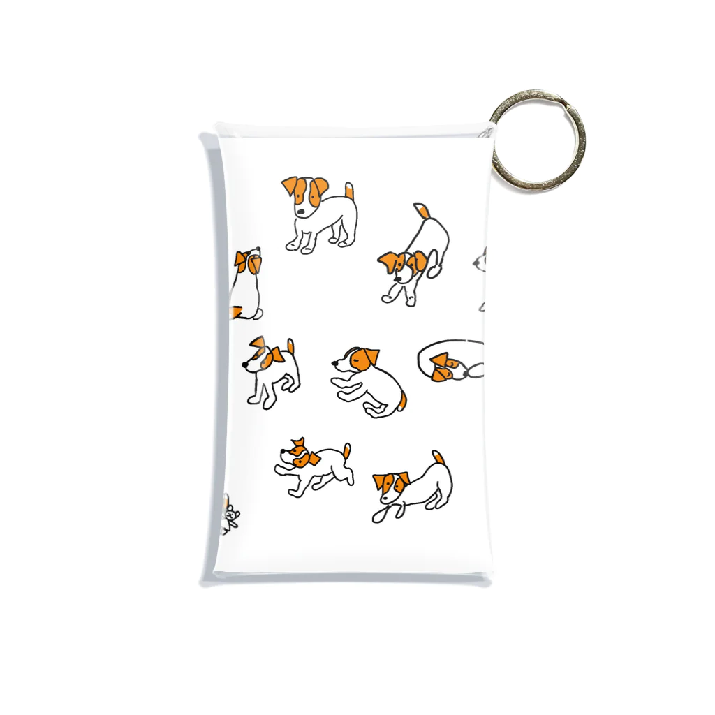 Jackrussell MILO’sのジャックがいっぱい∪･ω･∪ Mini Clear Multipurpose Case