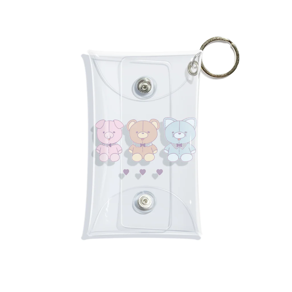 Nap time のplush toy Mini Clear Multipurpose Case