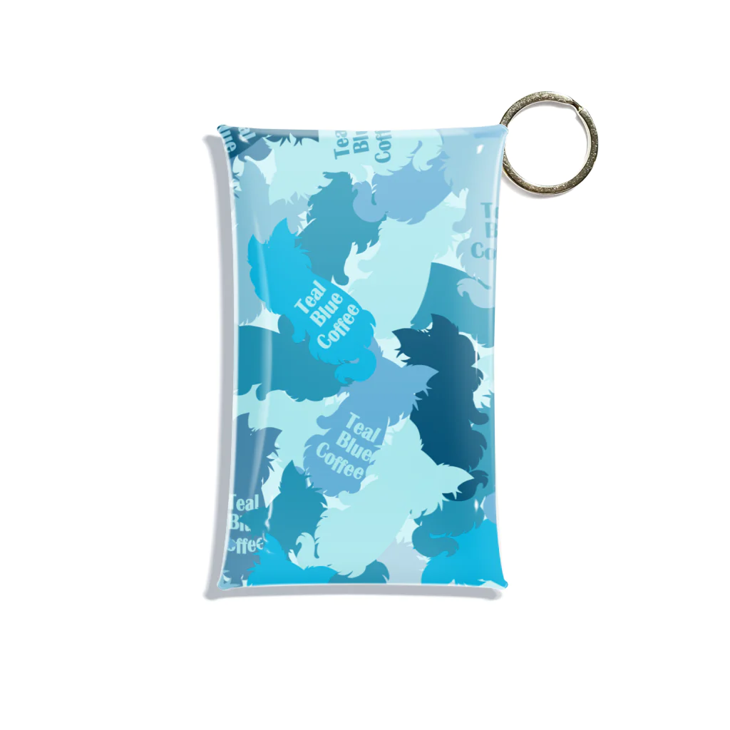 Teal Blue Coffeeのhide-and-seek Mini Clear Multipurpose Case