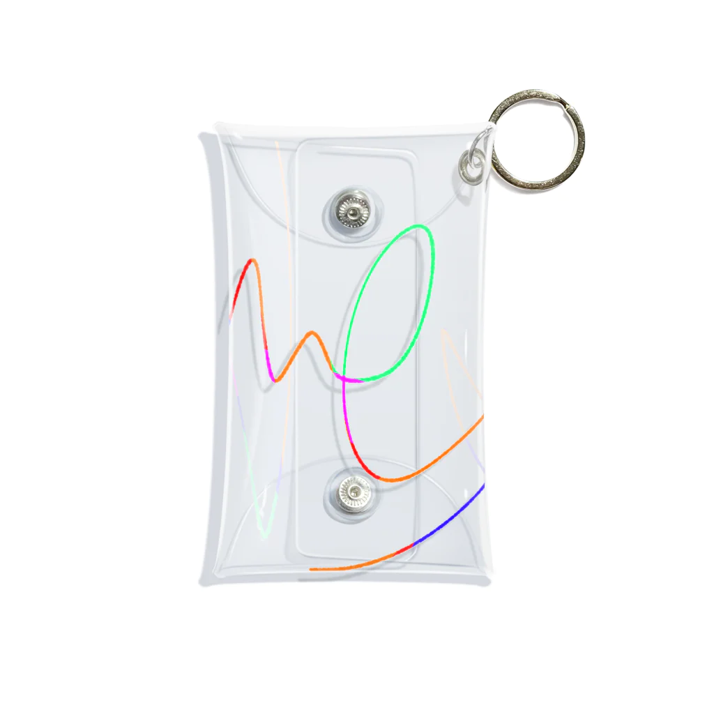 ○△□(まるさんかくしかく)のらくがきポップ Mini Clear Multipurpose Case