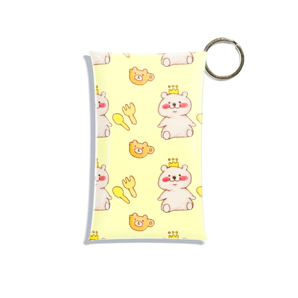 nikokoのシロクマちゃん(yellow) Mini Clear Multipurpose Case