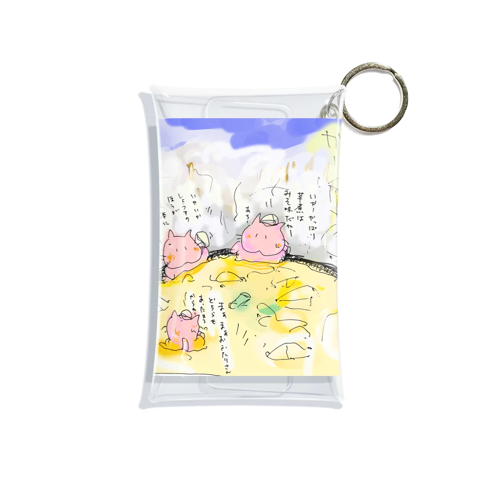 にゃじ川ぬっこの芋煮ぬこ Mini Clear Multipurpose Case