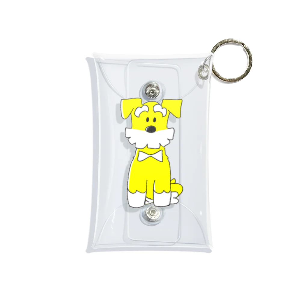 さきとも(muggy)のお店のレトロなミニチュアシュナウザー #犬 Mini Clear Multipurpose Case