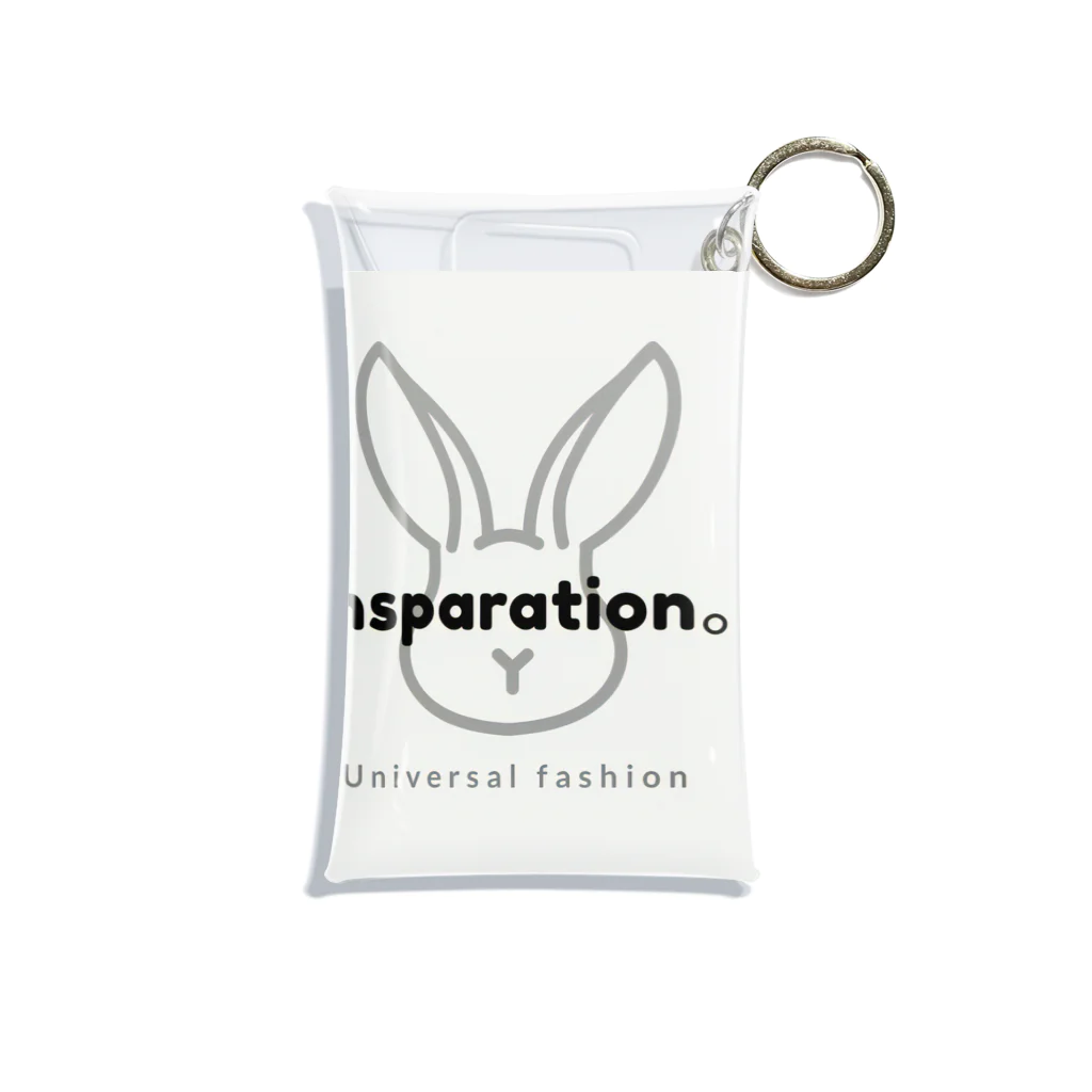 insparation｡   --- ｲﾝｽﾋﾟﾚｰｼｮﾝ｡の ｢うさたろうくん」White Mini Clear Multipurpose Case