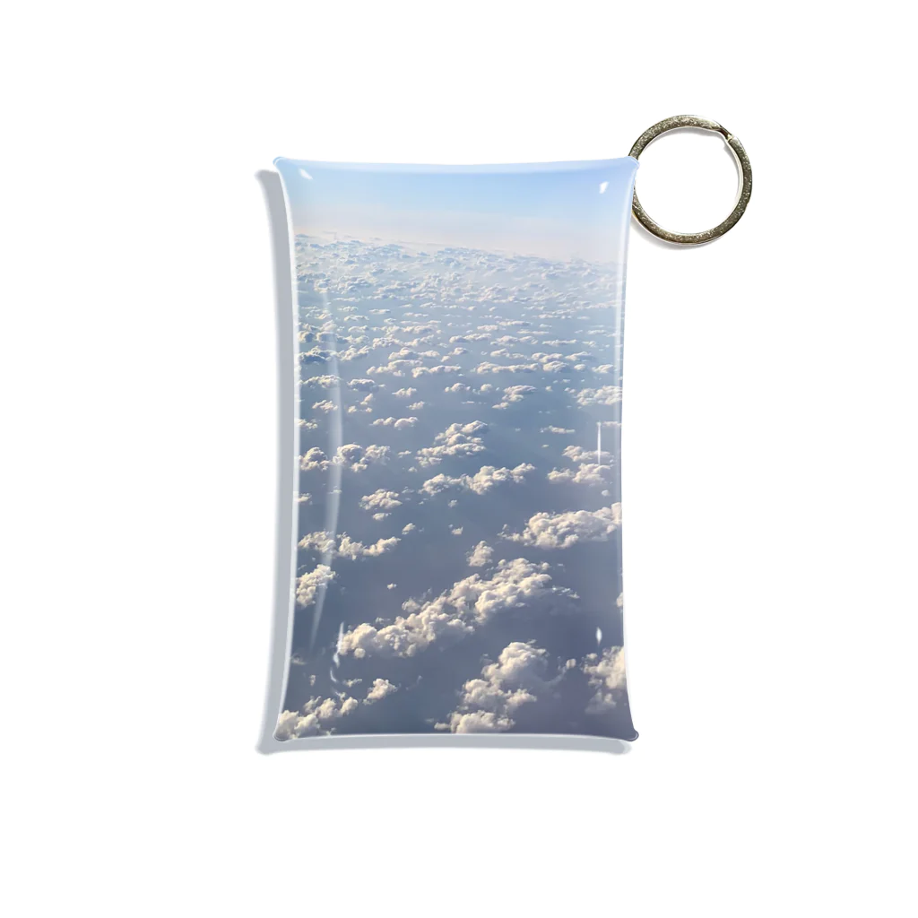 キャラバー会の空から見た雲 Mini Clear Multipurpose Case