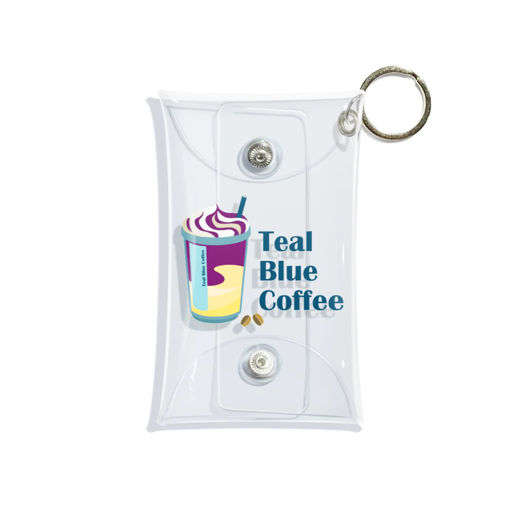 Teal Blue CoffeeのAutumn Fair_frappe logo Mini Clear Multipurpose Case