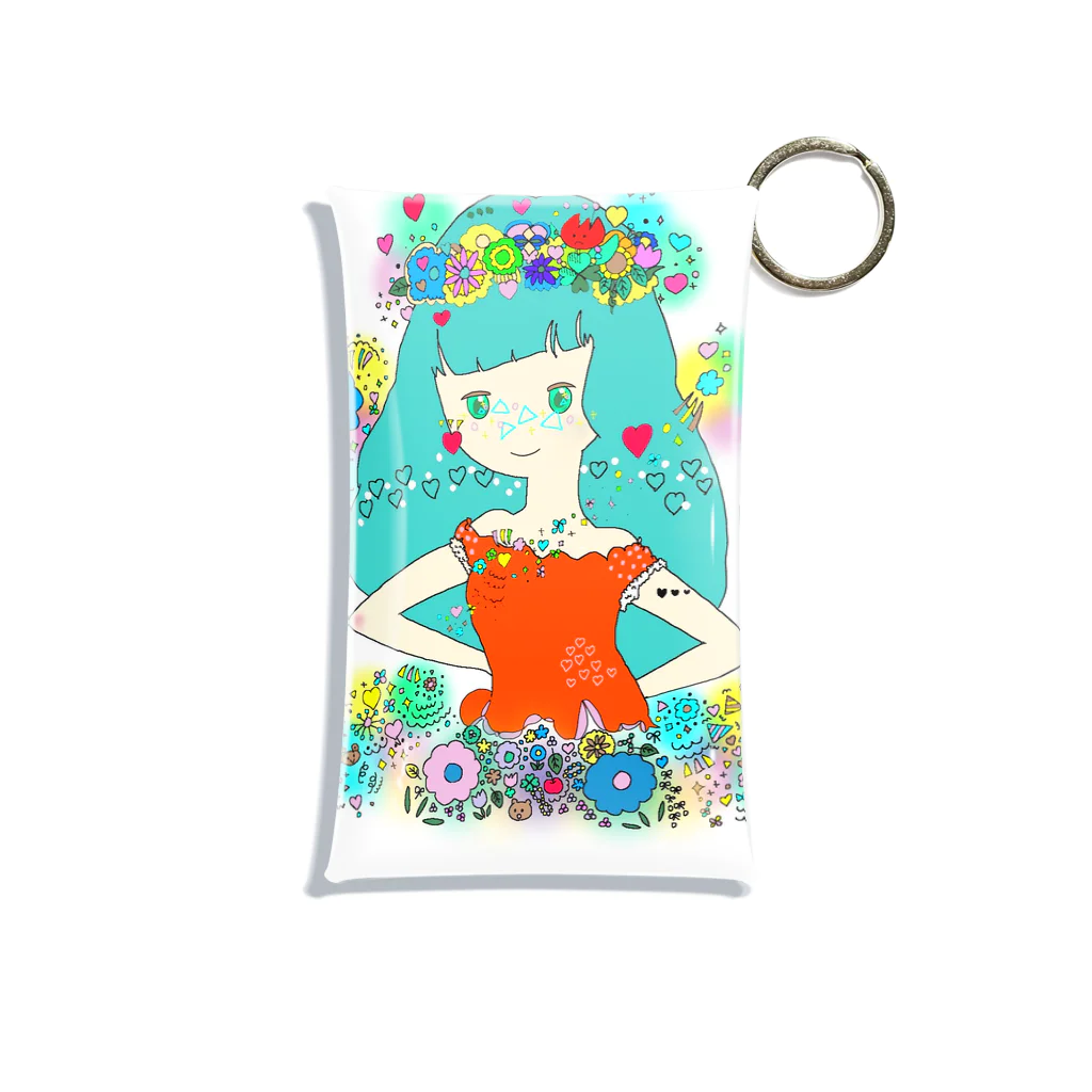 しずくの花たちと Mini Clear Multipurpose Case