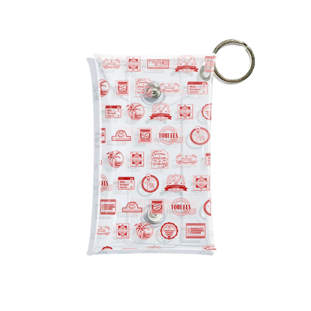 TOBI FES 2022のトビフェス’21公式グッズ_A赤 Mini Clear Multipurpose Case